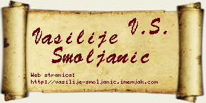 Vasilije Smoljanić vizit kartica